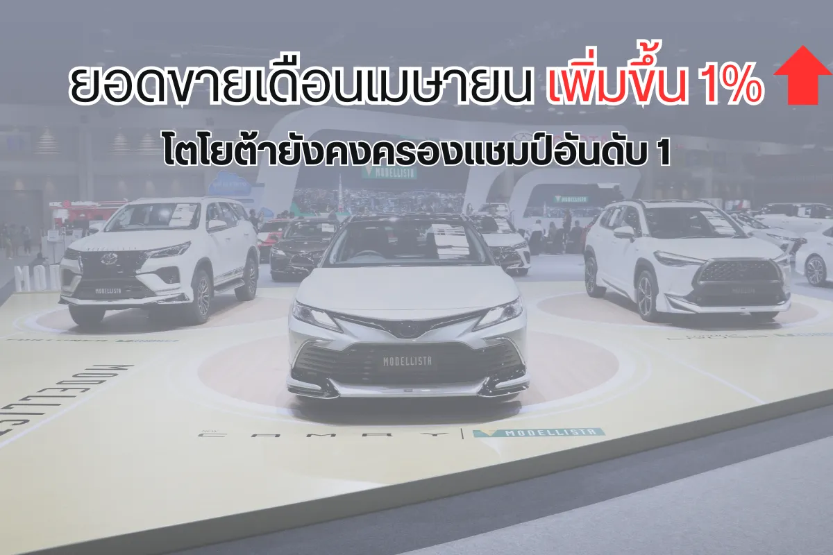 ยอดขายเดือนเมษายน